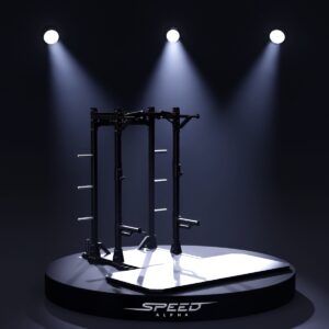 Speed Alpha Power Rack – Pro Line + Zone Deadlift Parquet